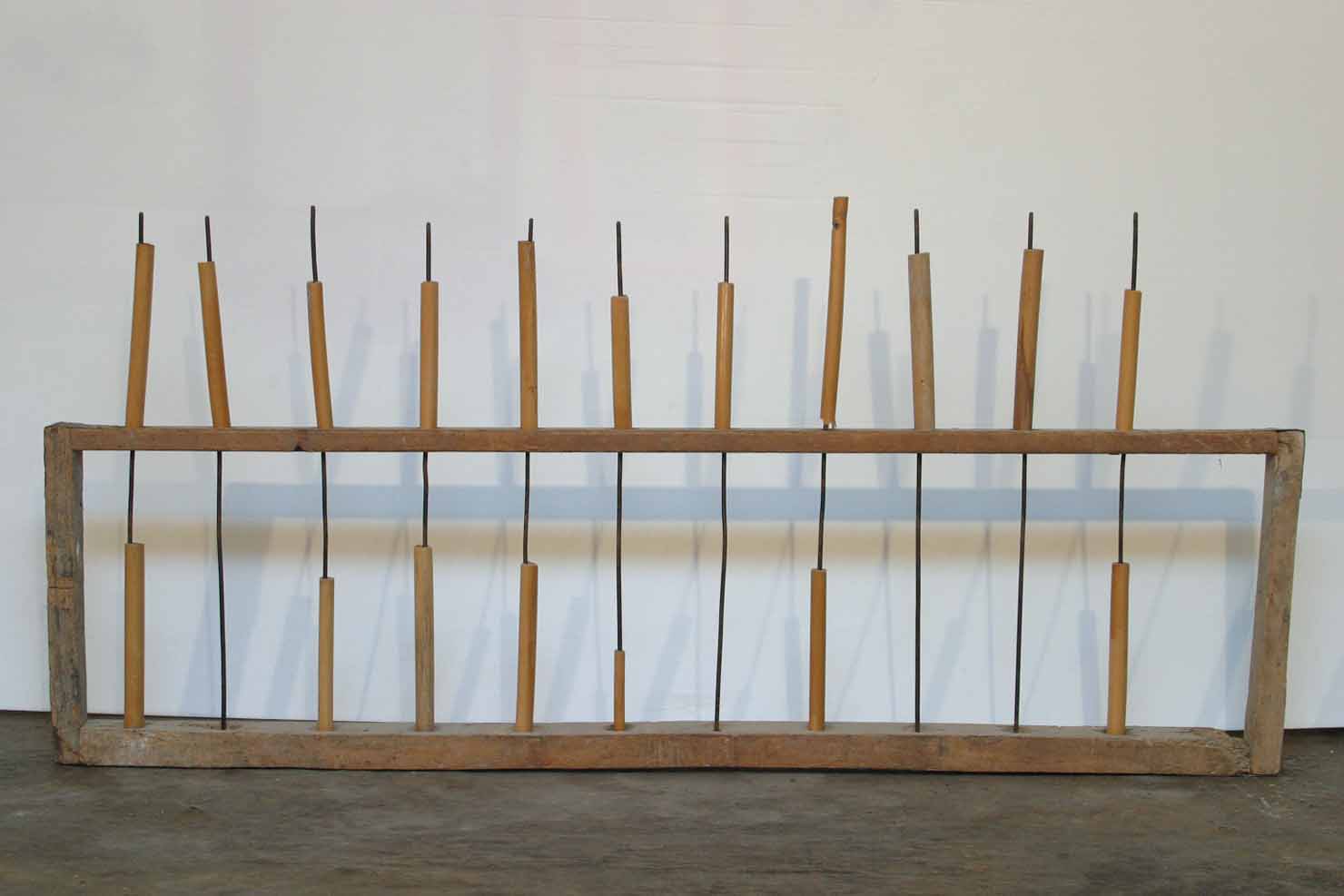 portaspole da orditura - produzione marchigiana (secc. XIX/ XX)