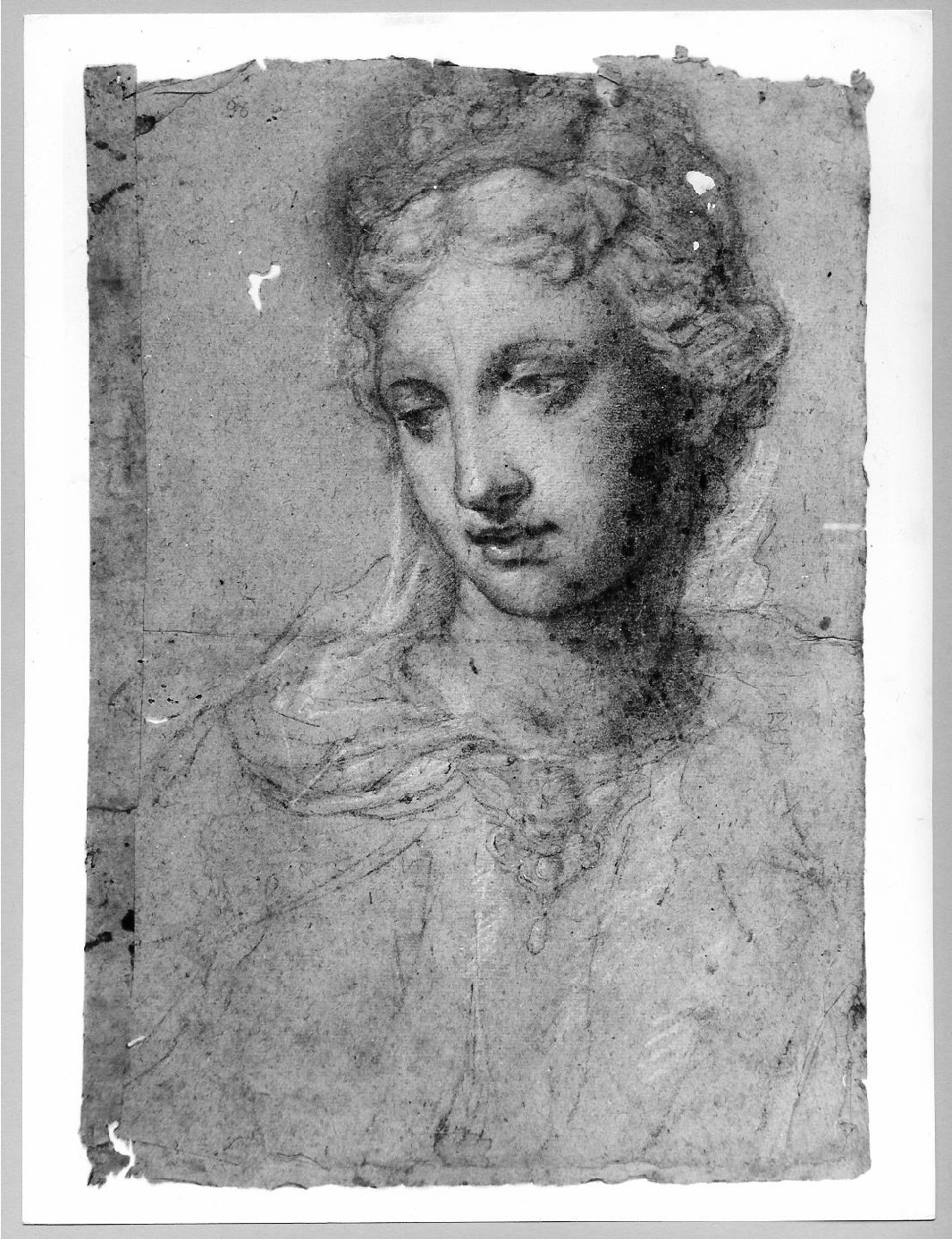 figura femminile (disegno) di Carsidoni Francesco (sec. XVII)