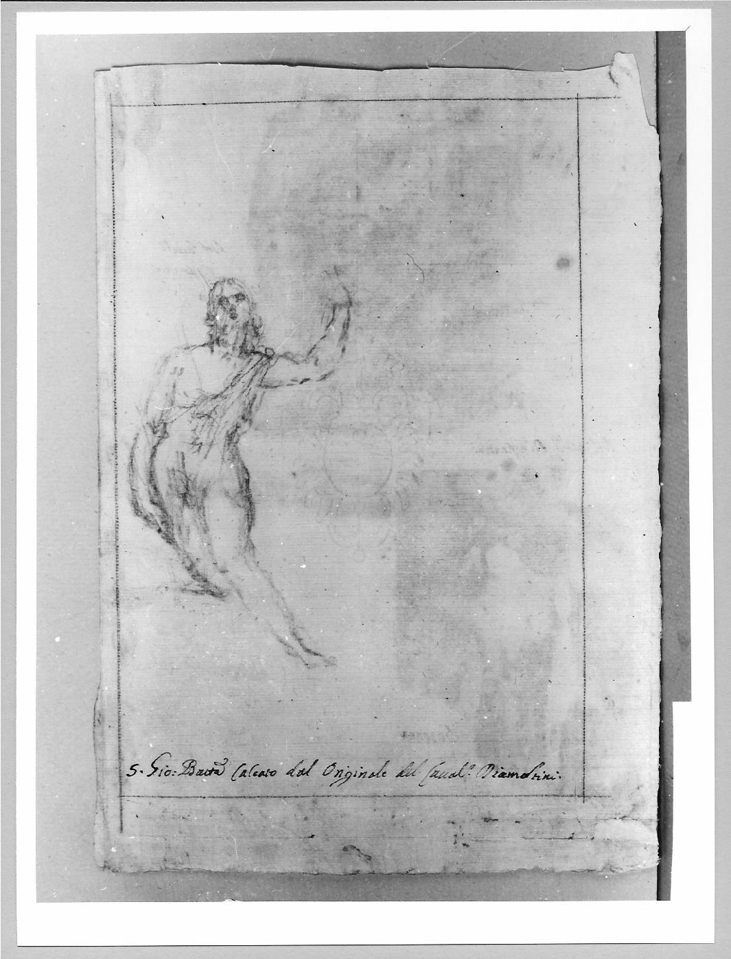 San Giovanni Battista (disegno) di Brunacci Pier Paolo (sec. XVII)