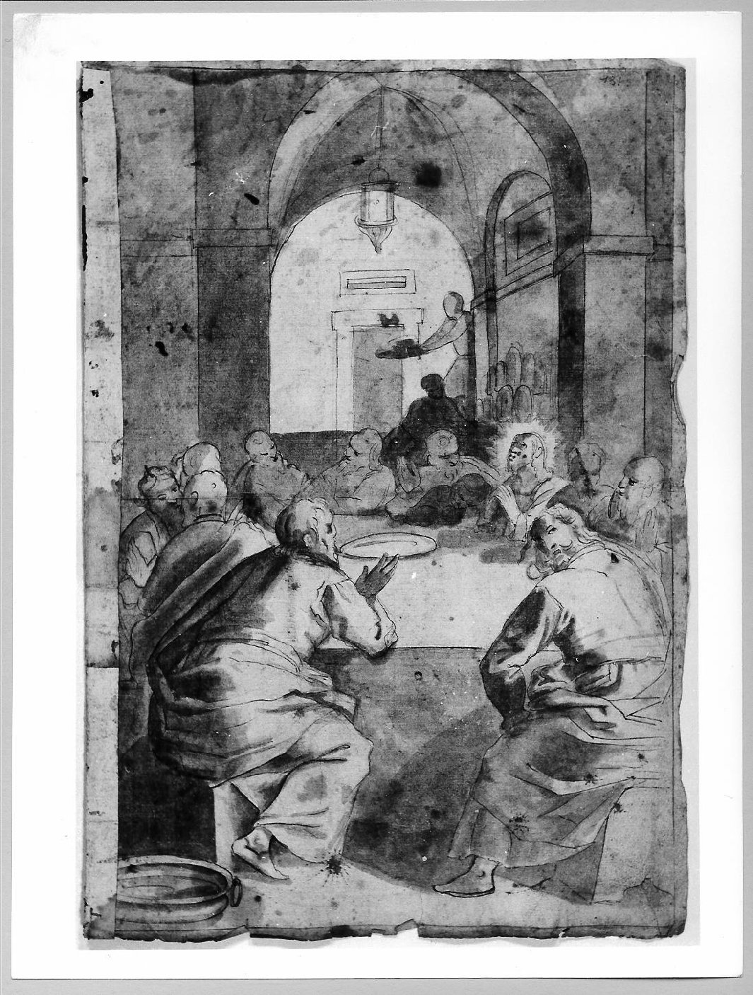 ultima cena (disegno) di Carsidoni Francesco (sec. XVII)