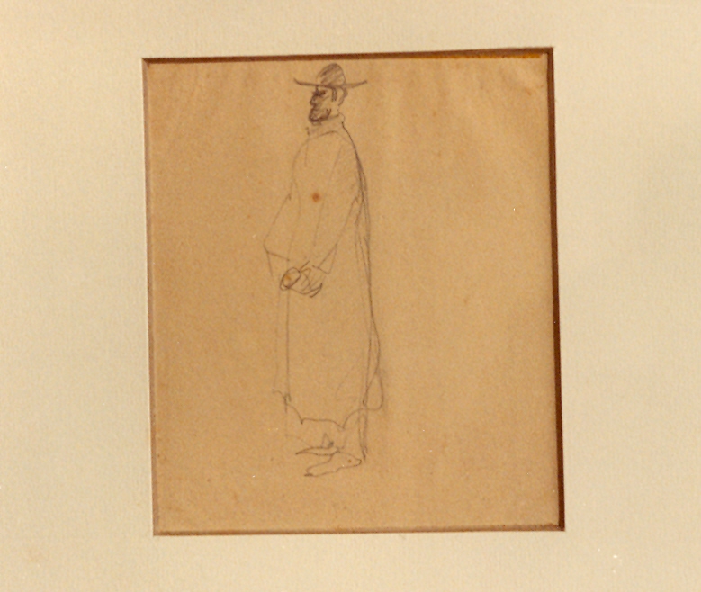 figura di cardinale (disegno) di Viani Lorenzo (sec. XX)