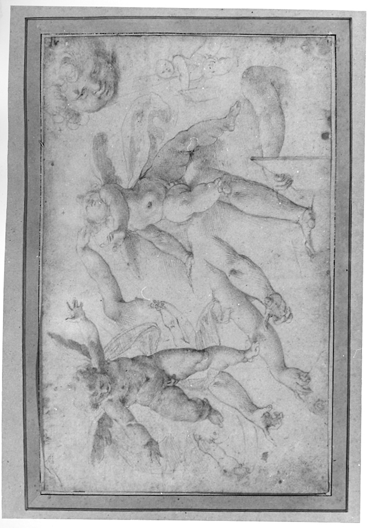 angeli (disegno) di Roncalli Cristoforo detto Pomarancio (inizio sec. XVII)