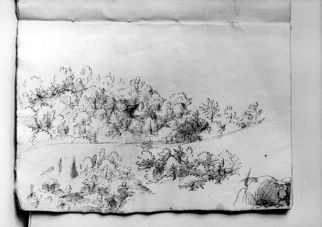 paesaggio (disegno) di Ulisse Severino da Cingoli (sec. XVI)