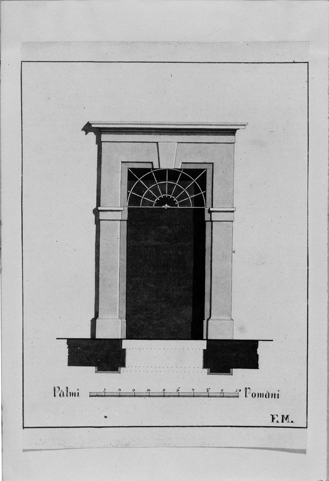 portale (disegno) - ambito italiano (secc. XVIII/ XIX)