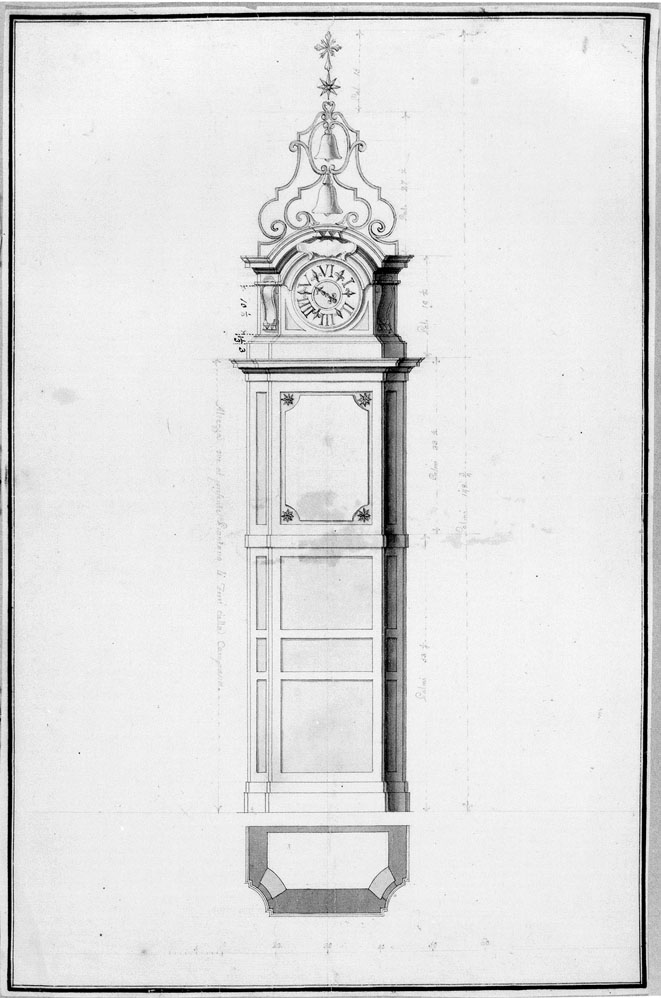 campanile (disegno) - ambito italiano (secc. XVIII/ XIX)