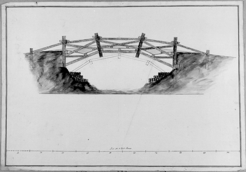 ponte (disegno) - ambito italiano (fine/inizio secc. XVIII/ XIX)