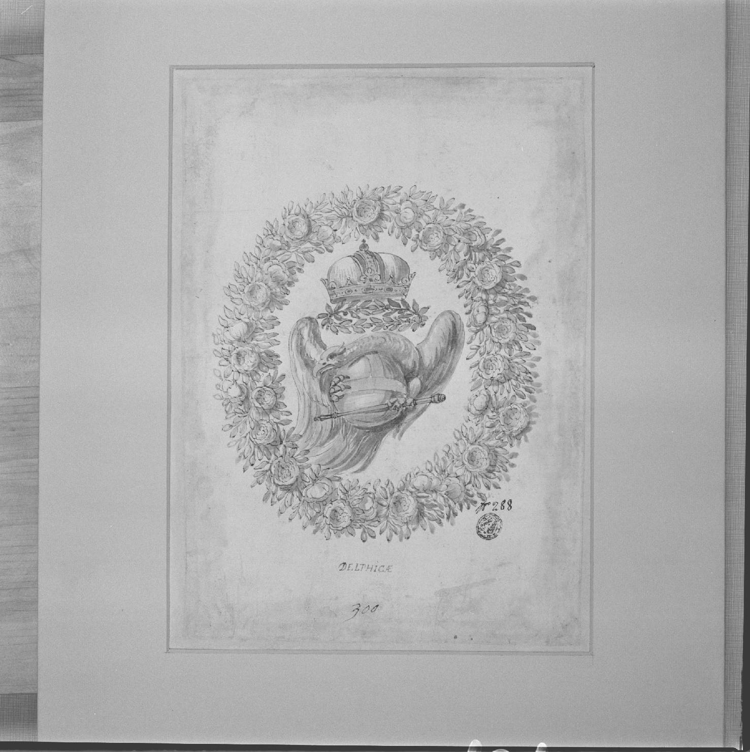 stemma (disegno) - ambito marchigiano (sec. XVII)