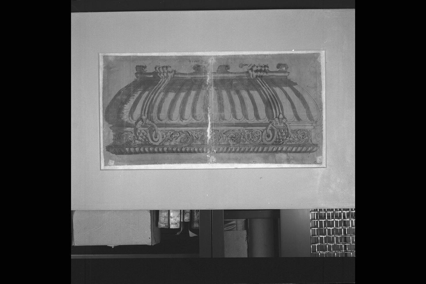 vaso (disegno) - ambito marchigiano (sec. XVI)