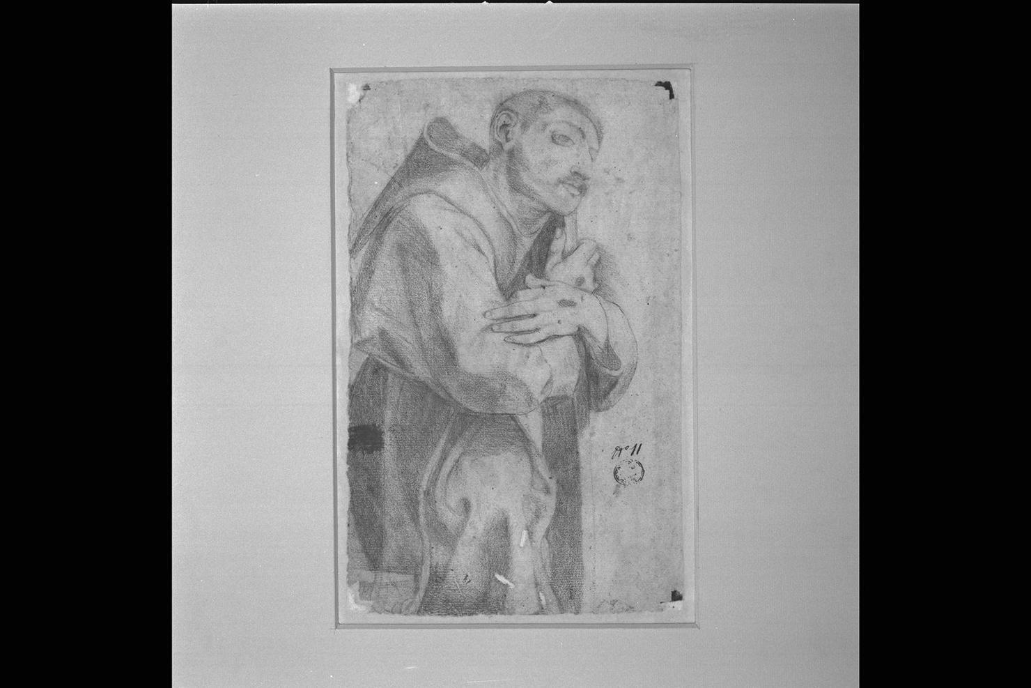 San Francesco d'Assisi (disegno) - ambito marchigiano (sec. XVII)