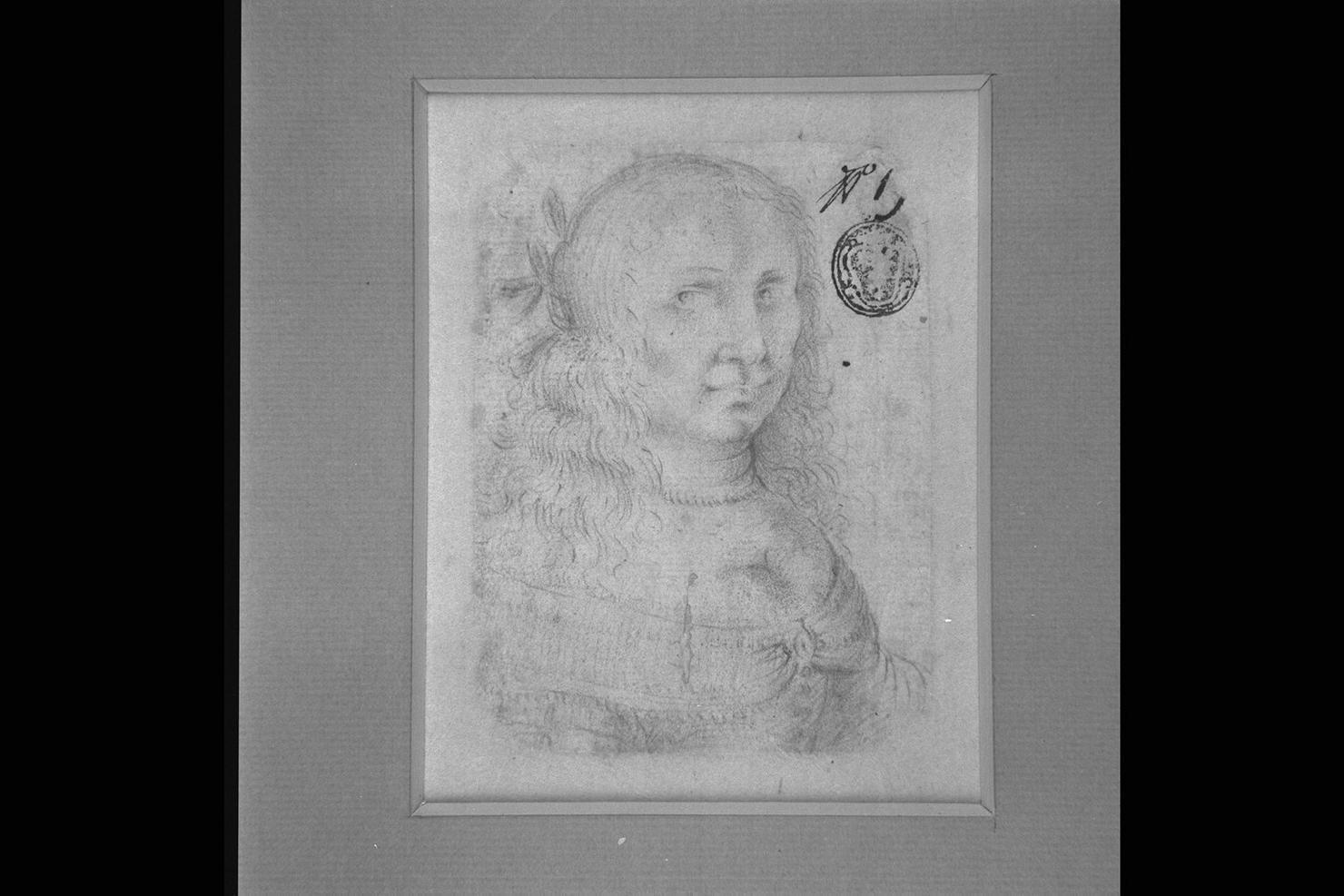 ritratto di Livia Feltre della Rovere (disegno) - ambito marchigiano (sec. XVII)