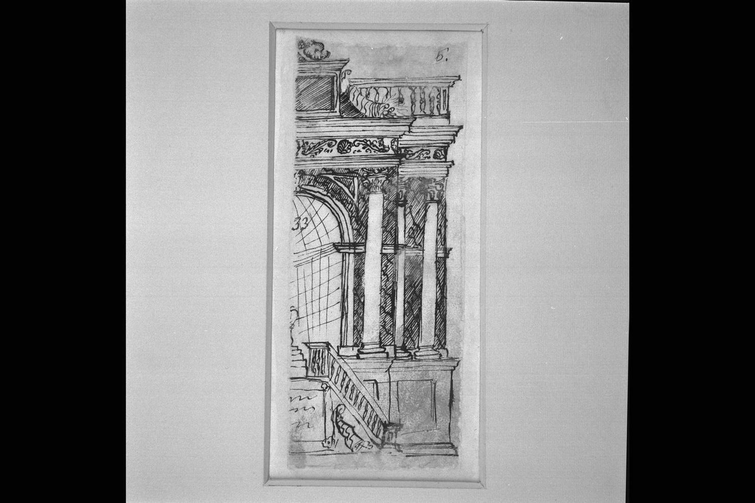 architettura (disegno) - ambito Italia centrale (inizio sec. XVII)