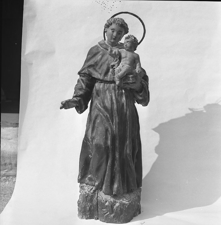 Sant'Antonio da Padova con il bambino (statua) - bottega marchigiana (sec. XVIII)
