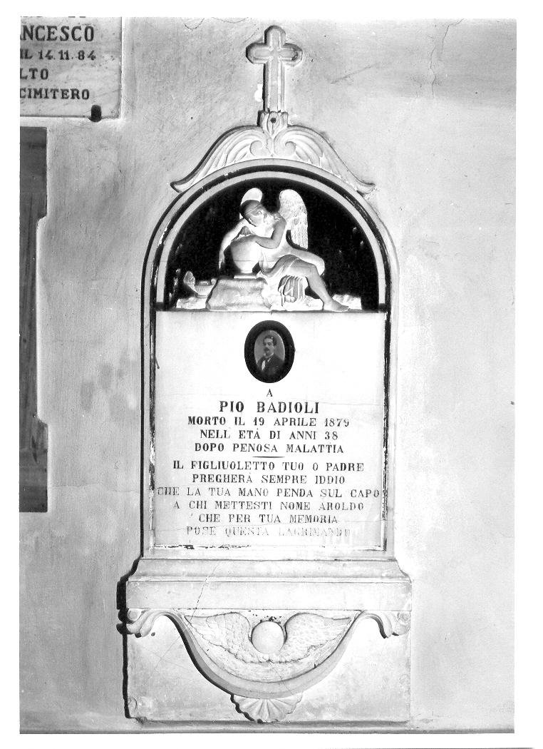 lapide tombale - bottega marchigiana (ultimo quarto sec. XIX)