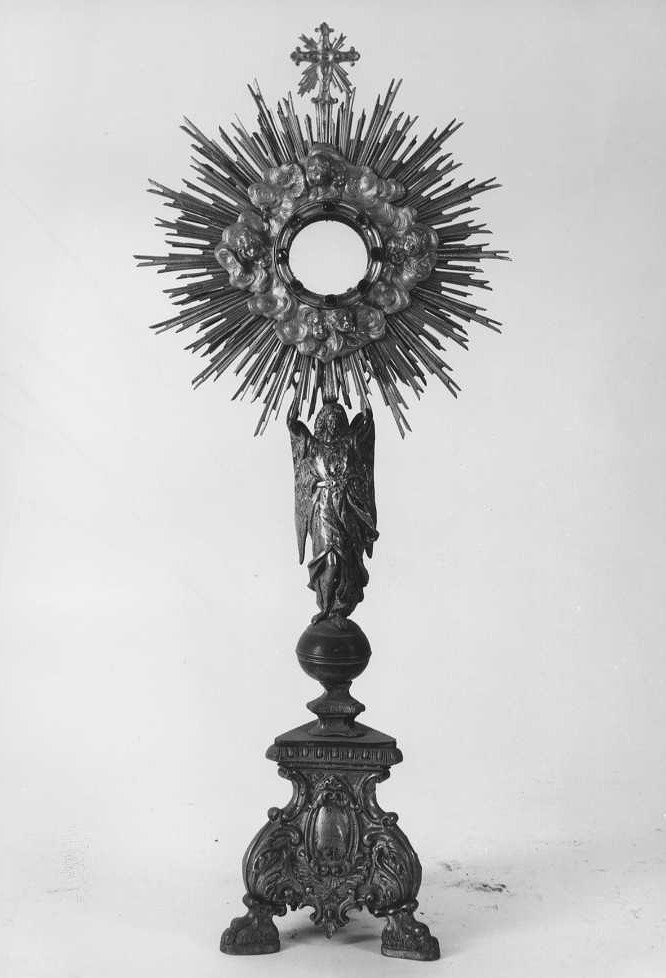 ostensorio - a raggiera - bottega marchigiana (sec. XX)