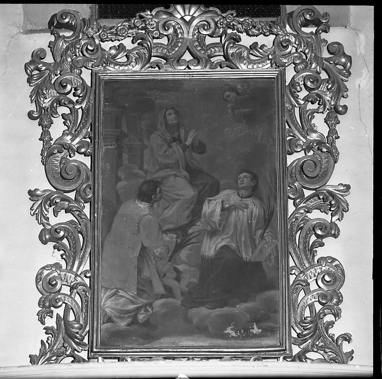 Madonna in gloria tra Santi martiri (dipinto) di Ferri Gianfrancesco (attribuito) (metà sec. XVIII)