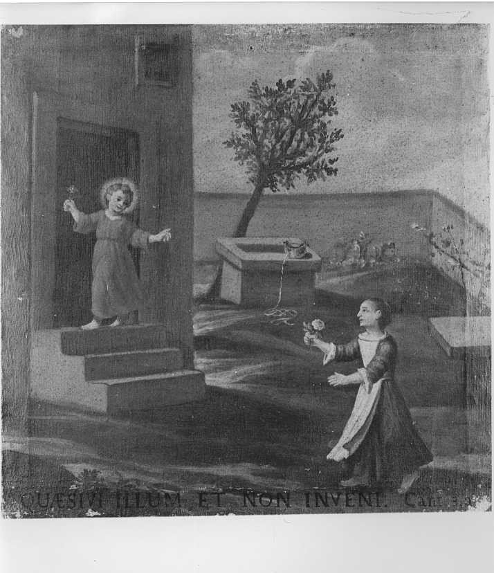 Santa Veronica Giuliani conversa con Gesù Bambino (dipinto, elemento d'insieme) - ambito marchigiano (ultimo quarto sec. XVIII)