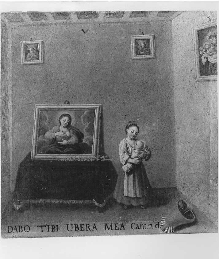 Santa Veronica Giuliani conversa con Gesù Bambino (dipinto, elemento d'insieme) - ambito marchigiano (ultimo quarto sec. XVIII)