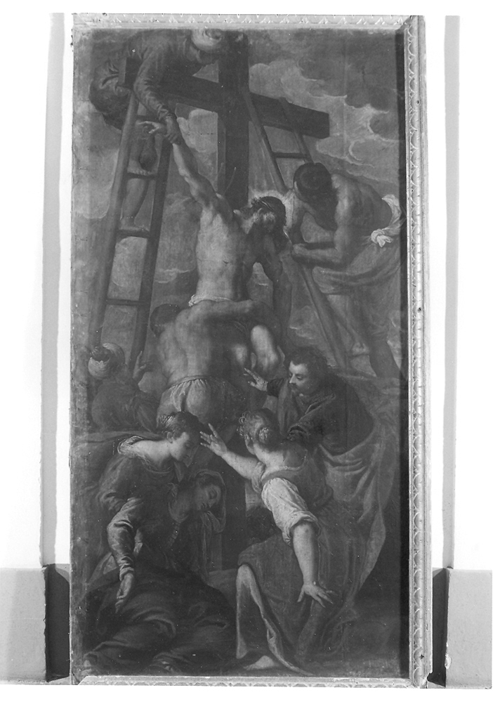 deposizione di Cristo dalla croce (dipinto) di Negretti Jacopo detto Palma il Giovane (maniera) (primo quarto sec. XVII)