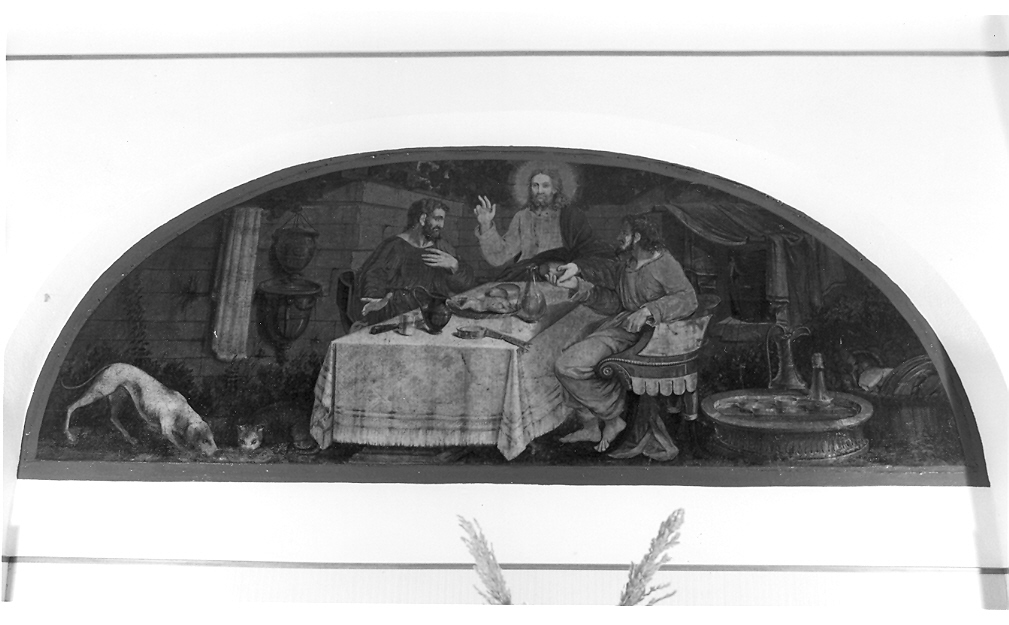 cena in Emmaus (dipinto) - ambito marchigiano (prima metà sec. XX)
