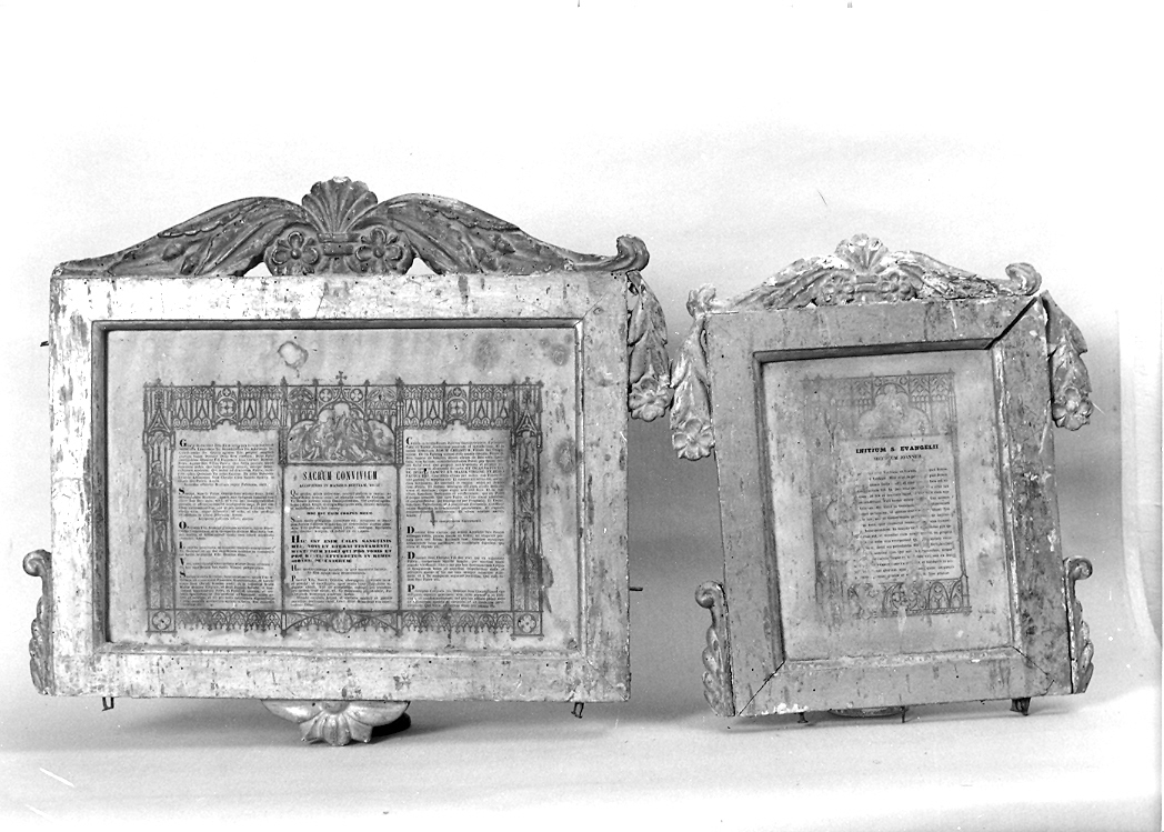 cartagloria, coppia - bottega marchigiana (fine/inizio secc. XVIII/ XIX)