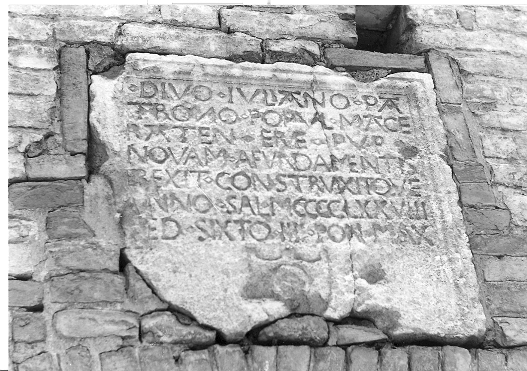 lapide commemorativa - bottega marchigiana (sec. XV)