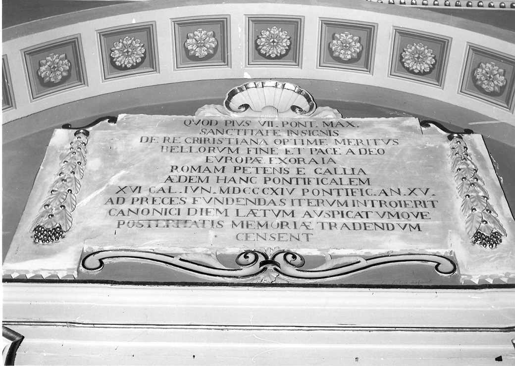 lapide commemorativa - bottega marchigiana (sec. XIX)