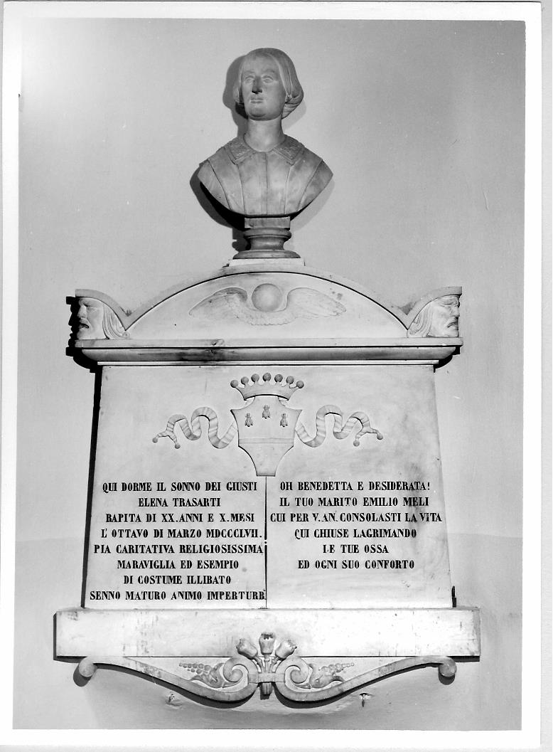 monumento funebre - bottega marchigiana (sec. XIX)