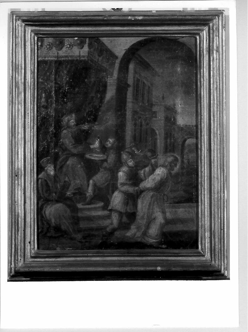 stazione I: Gesù condannato a morte (Via Crucis, elemento d'insieme) - ambito marchigiano (fine/inizio secc. XVII/ XVIII)