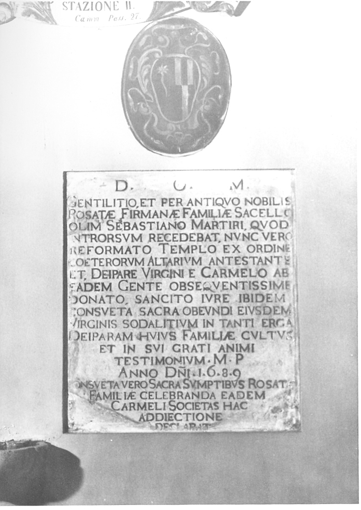 lapide - bottega marchigiana (sec. XVII)