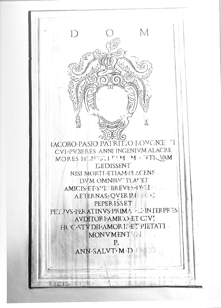 lapide - bottega marchigiana (sec. XVII)