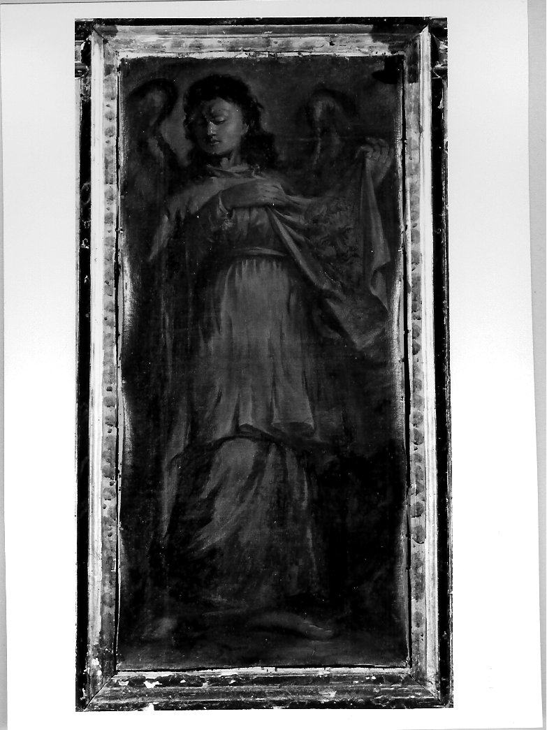 angelo con la Sacra Sindone (dipinto, elemento d'insieme) di Oddi Giuseppe (attribuito) (sec. XVIII)