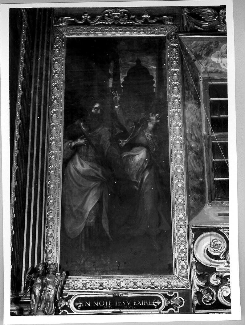 San Paolo guarisce l'ossessa (dipinto, elemento d'insieme) di Pandolfi Giovanni Giacomo (sec. XVII)