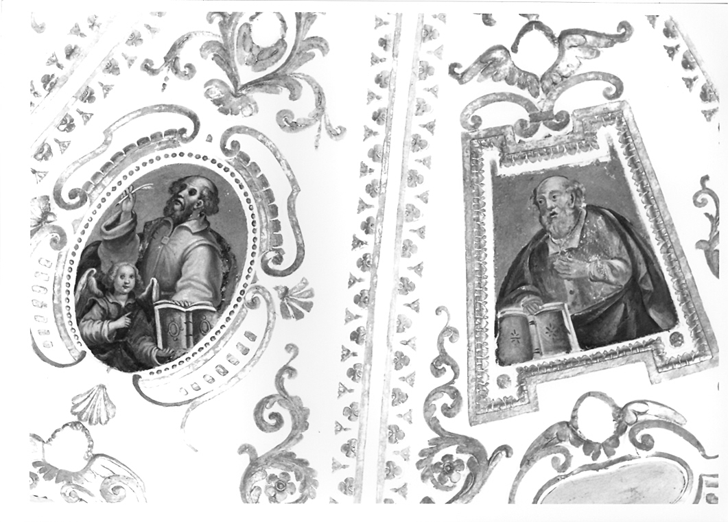San Matteo Evangelista (dipinto, elemento d'insieme) di Malpiedi Domenico (sec. XVII)