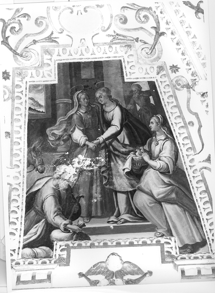 visitazione (dipinto, elemento d'insieme) di Malpiedi Domenico (sec. XVII)