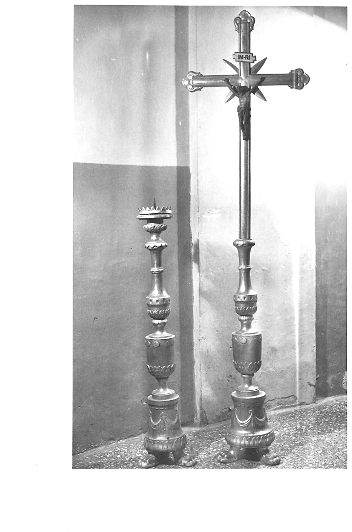 croce d'altare, elemento d'insieme - bottega marchigiana (sec. XIX)