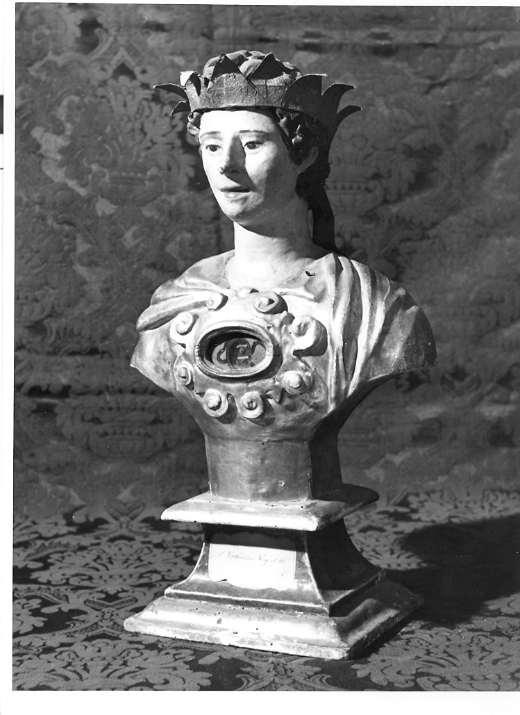 Santa Caterina d'Alessandria (reliquiario - a busto) - bottega marchigiana (inizio sec. XVIII)