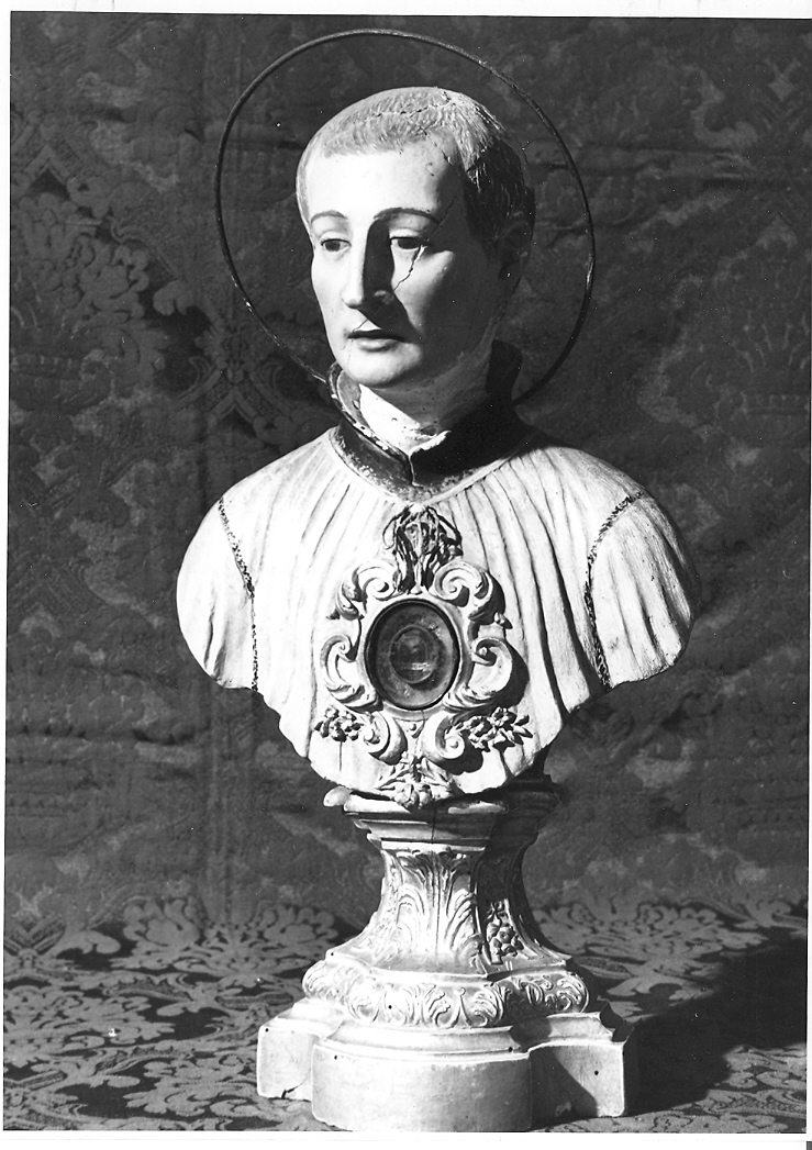 San Luigi Gonzaga (reliquiario - a busto) - bottega marchigiana (prima metà sec. XVIII)