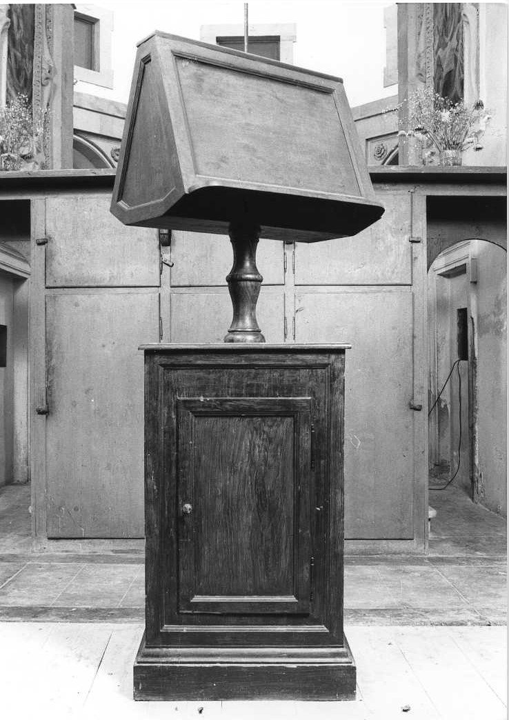 leggio a struttura fissa - bottega marchigiana (sec. XIX)