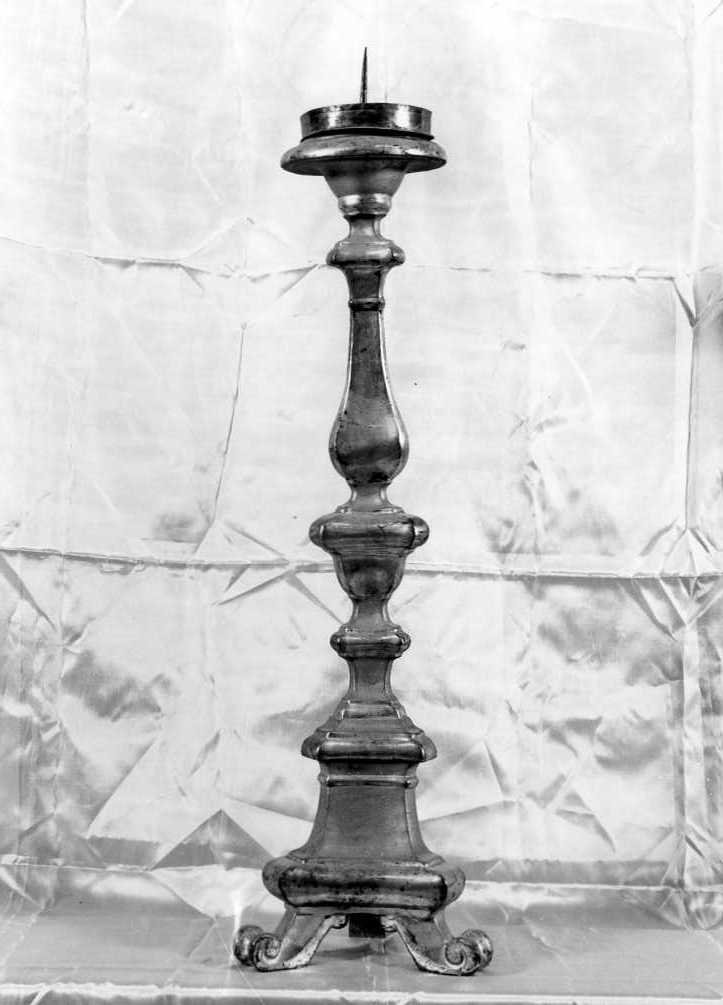 candeliere, serie - bottega italiana (fine/inizio secc. XVIII/ XIX)