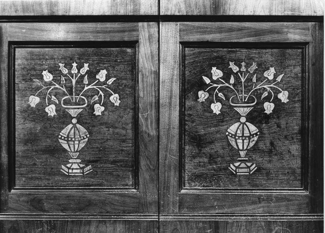 pannello di stallo di coro, serie - bottega marchigiana (sec. XV)