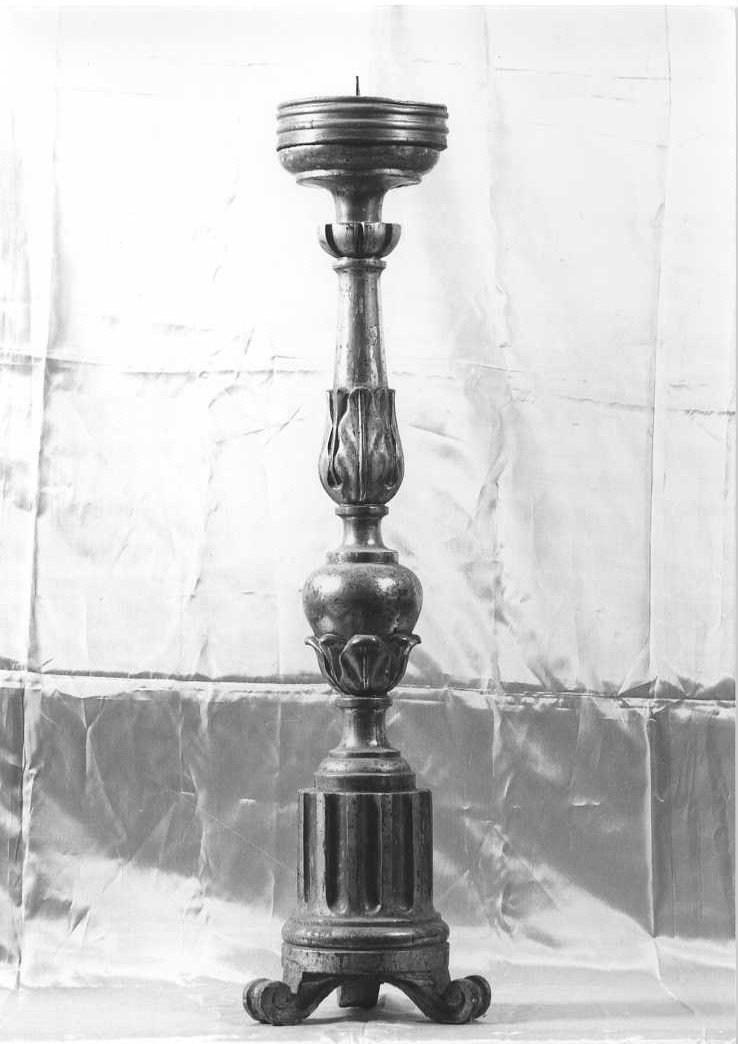 candeliere, serie - bottega italiana (fine/inizio secc. XVIII/ XIX)