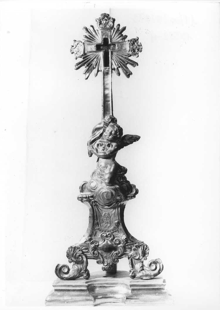 reliquiario - a croce - bottega marchigiana (sec. XVIII)