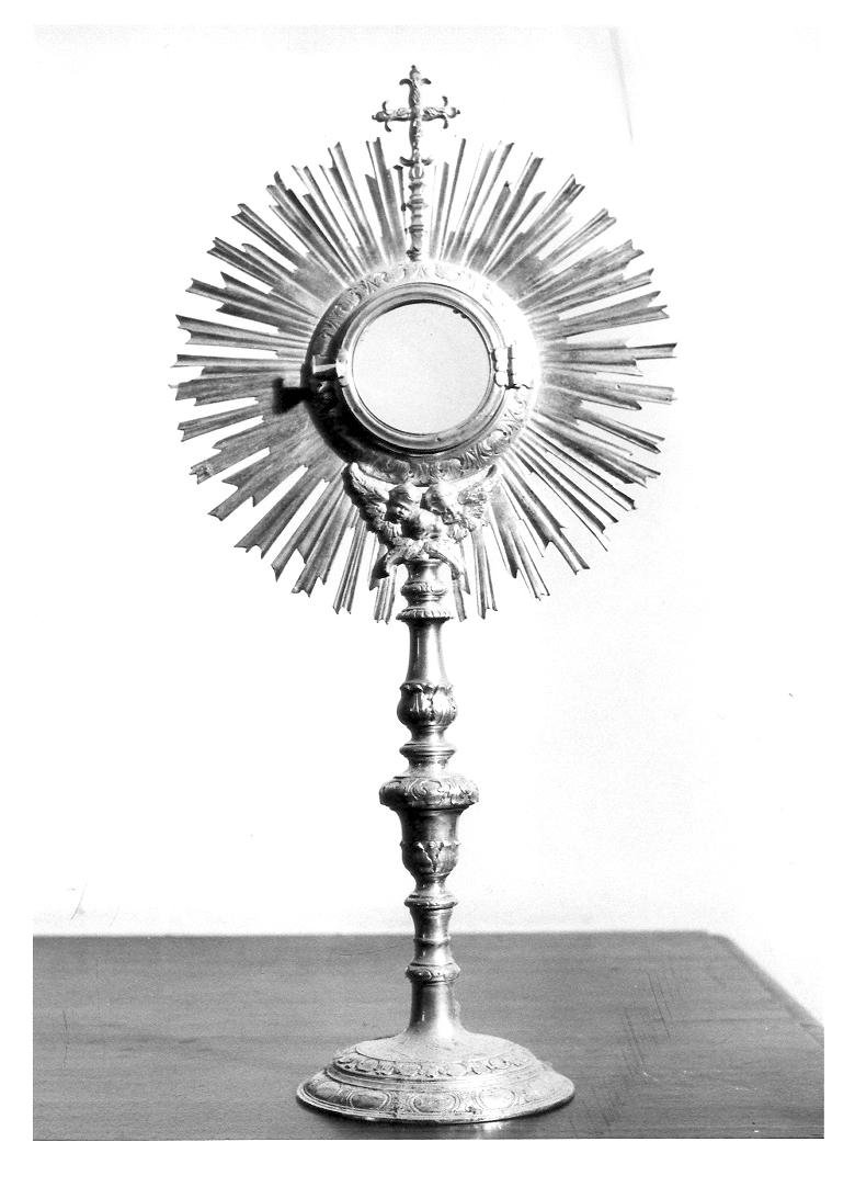ostensorio - a raggiera - bottega marchigiana (sec. XVIII)