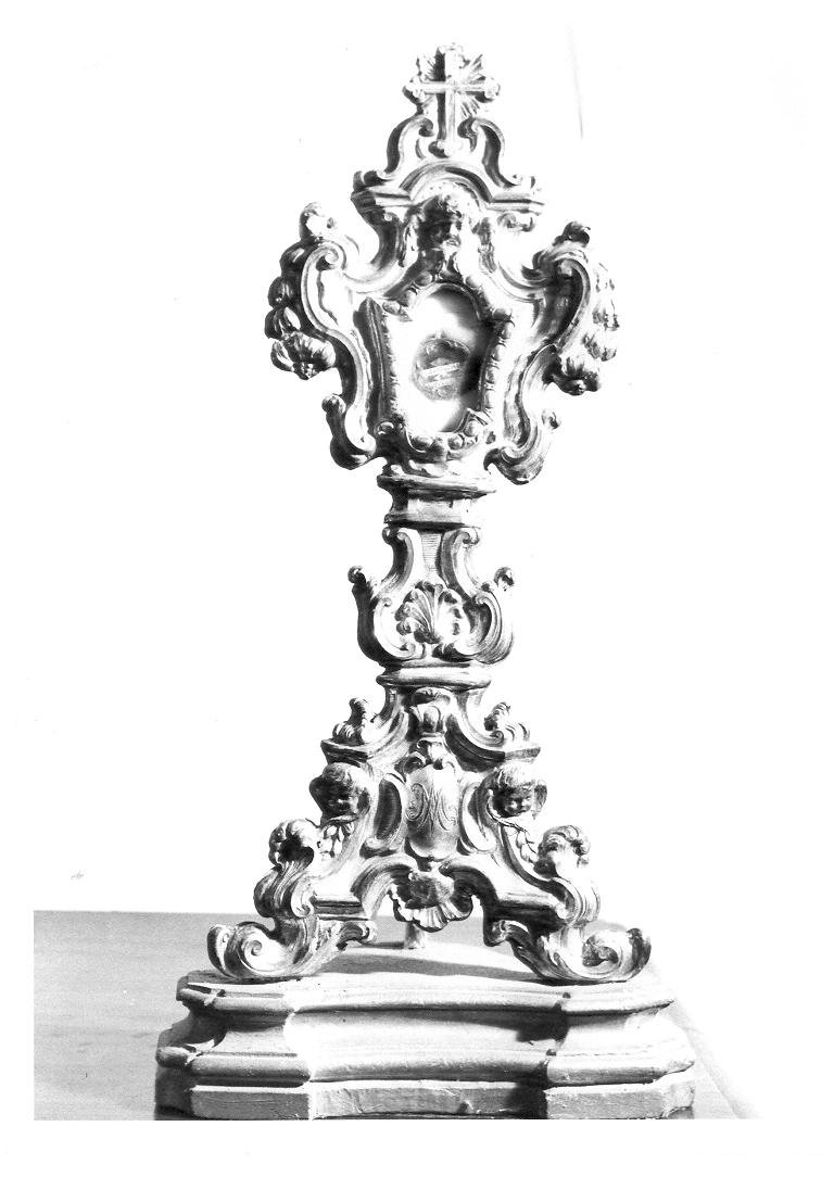 reliquiario - a ostensorio - bottega marchigiana (sec. XVIII)