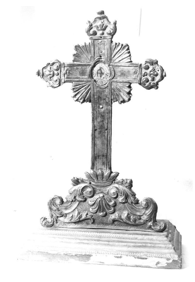 reliquiario - a croce - bottega marchigiana (sec. XVII)