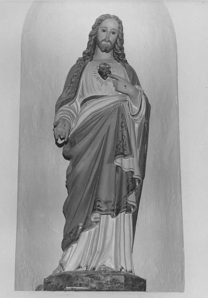 Sacro Cuore di Gesù (statua) - ambito marchigiano (prima metà sec. XX)