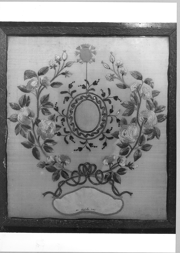decorazione a ricamo - manifattura marchigiana (sec. XIX)