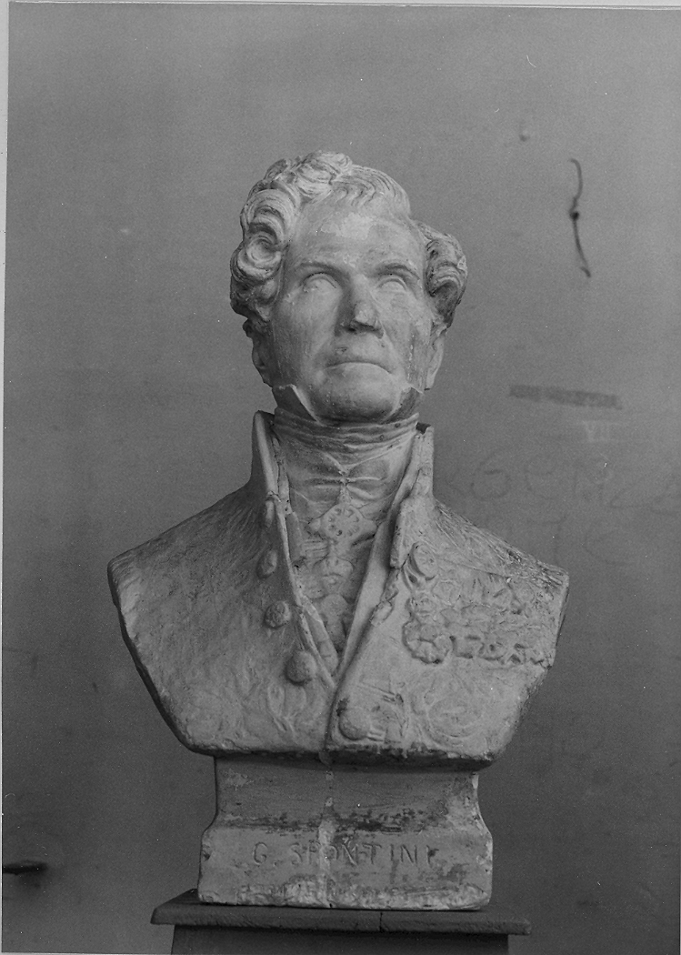 ritratto di Gaspare Spontini (busto) - ambito marchigiano (metà sec. XIX)