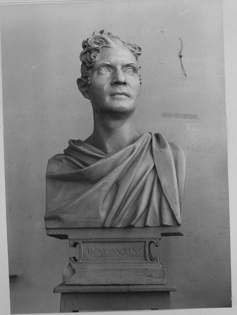 ritratto di Gaspare Spontini (busto) - ambito marchigiano (seconda metà sec. XIX)