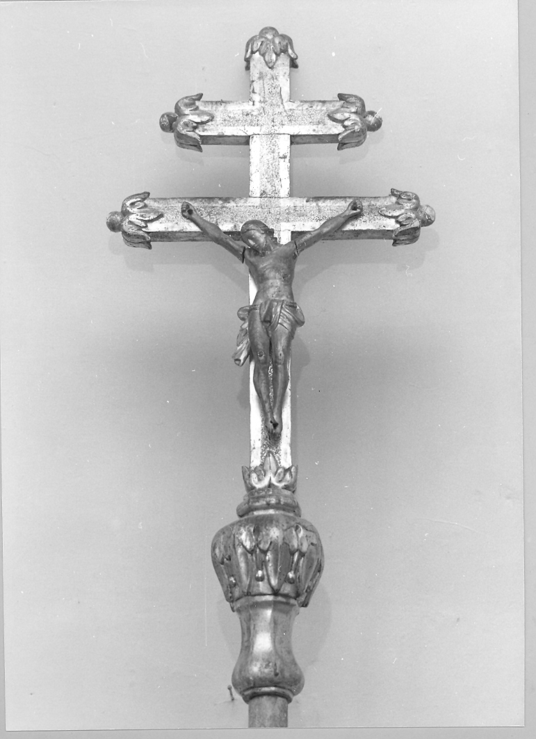 croce processionale - bottega marchigiana (fine/inizio secc. XVIII/ XIX)